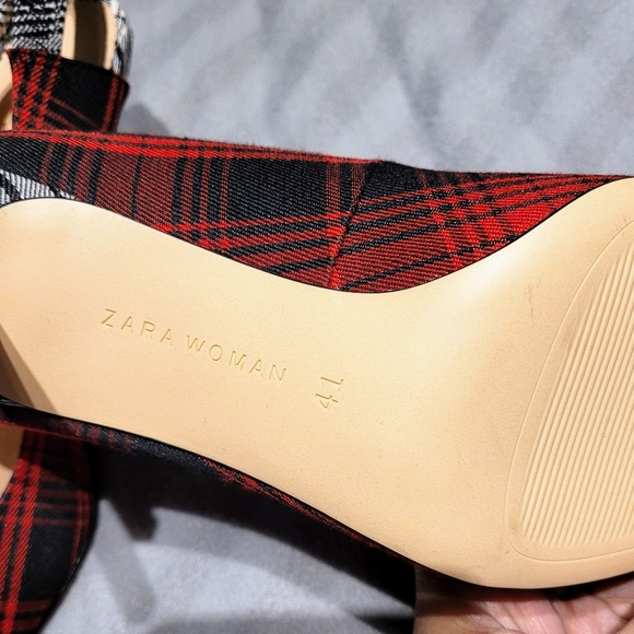 Zara plaid heels with pointed toes - Picture 5 of 5
